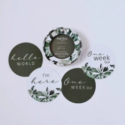 Milestone Cards - Evergreen & Olive