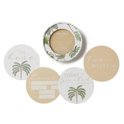 Milestone Cards - Green Palm & Sand