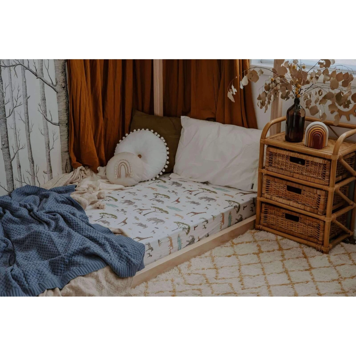 Fitted Cot Sheet - Safari - Image 3