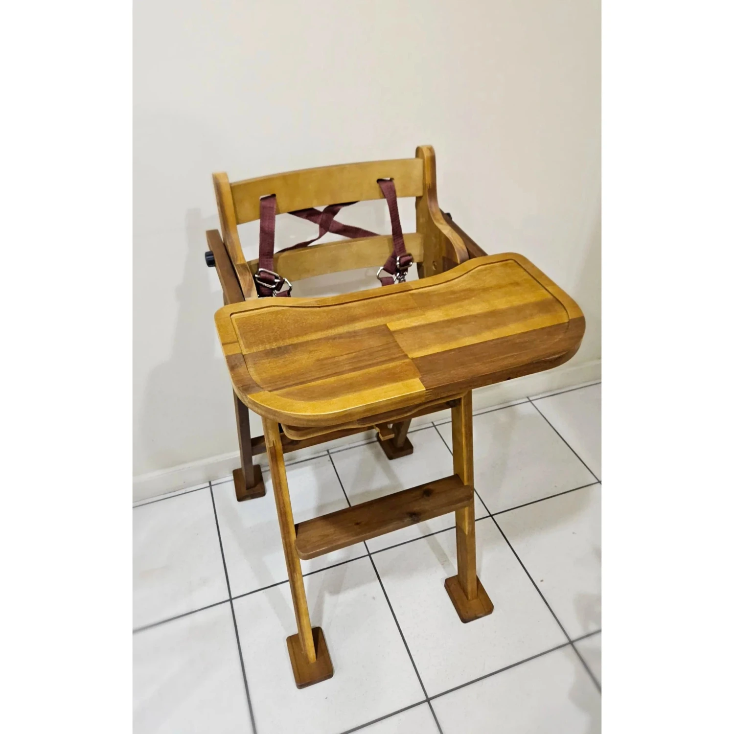Hardwood Baby High Chair - Image 4