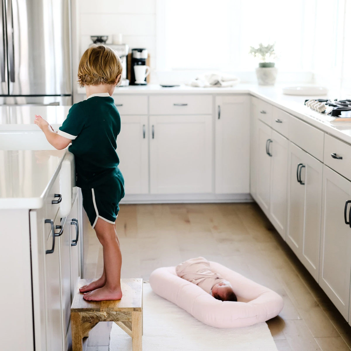 Organic Bare Infant Lounger - Bluebell - Image 7