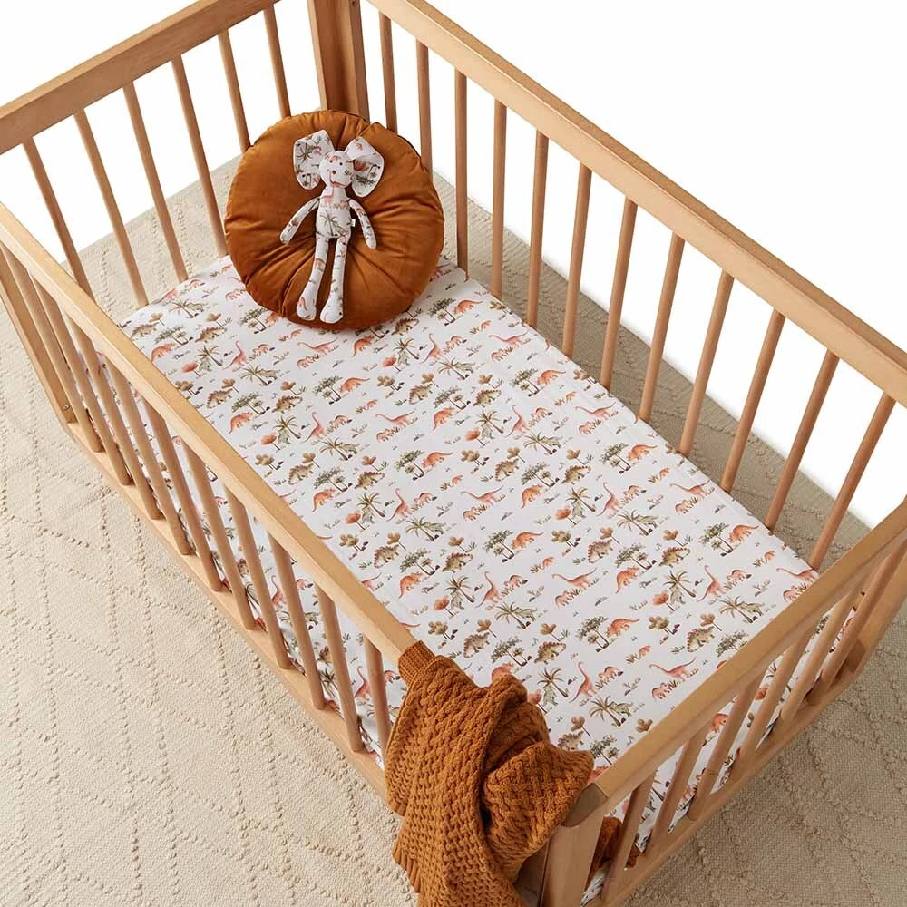 Fitted Cot Sheet - Dino - Image 2