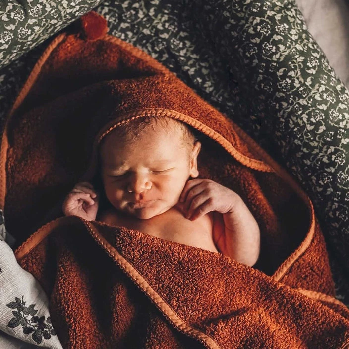 Baby Hooded Towel VARIOUS COLOURS - Image 7