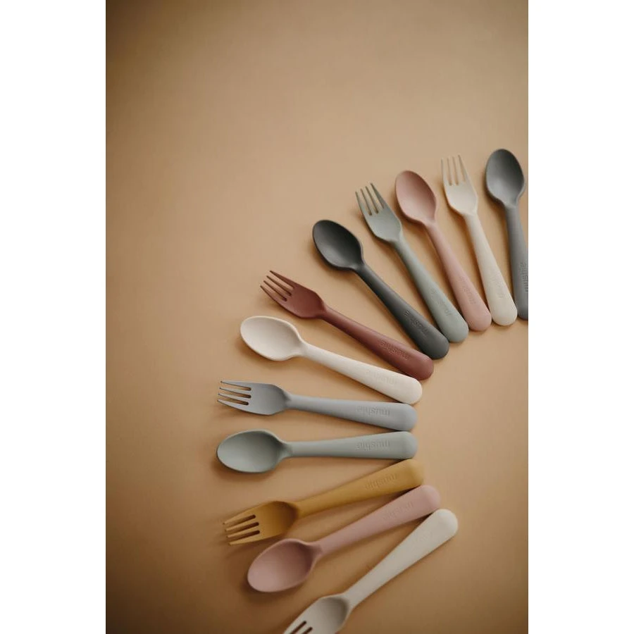 Mushie Fork And Spoon Set VARIOUS COLOURS