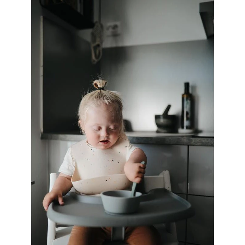 Mushie Silicone Feeding Spoon - 2 Pack VARIOUS COLOURS - Image 6