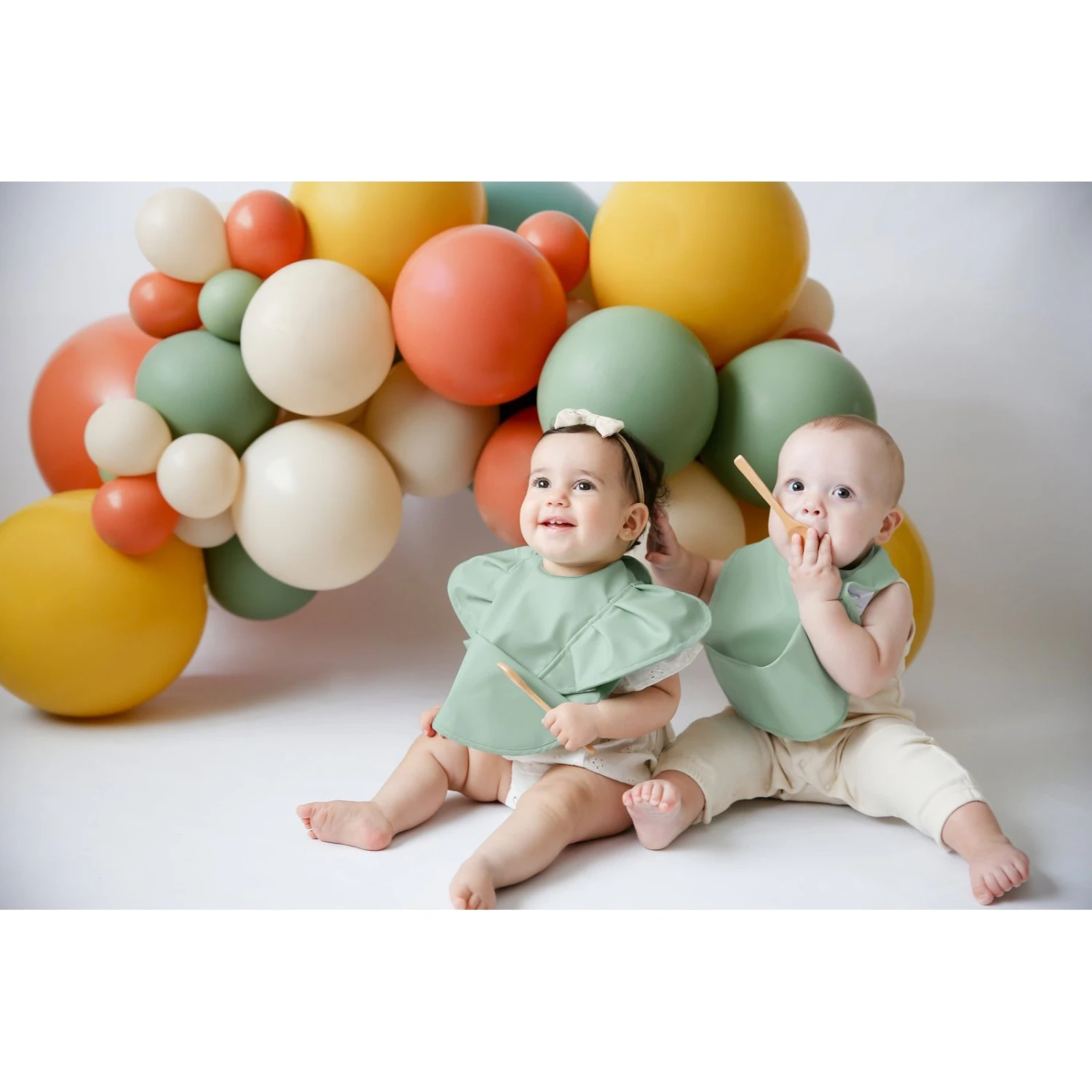 Waterproof Snuggle Bib - Sage