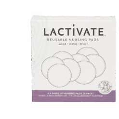 Lactivate Reusable Mixed White Nursing Pads - 8pk
