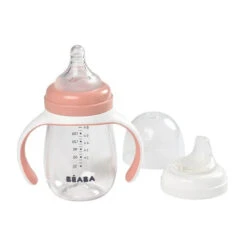Beaba 2 In 1 Bottle To Sippy Learning Cup 210ml VARIOUS COLOURS