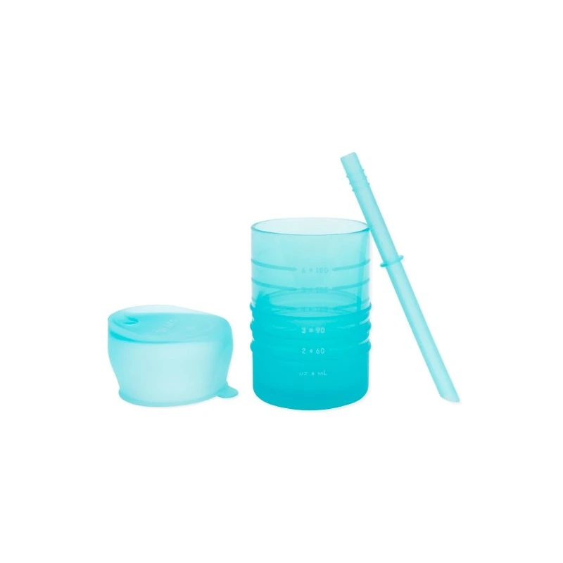 Bumkins Silicone Straw Cup With Lid VARIOUS COLOURS - Image 2