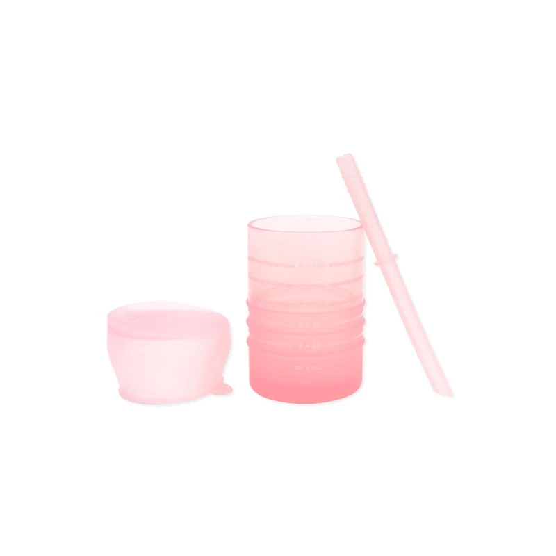 Bumkins Silicone Straw Cup With Lid VARIOUS COLOURS