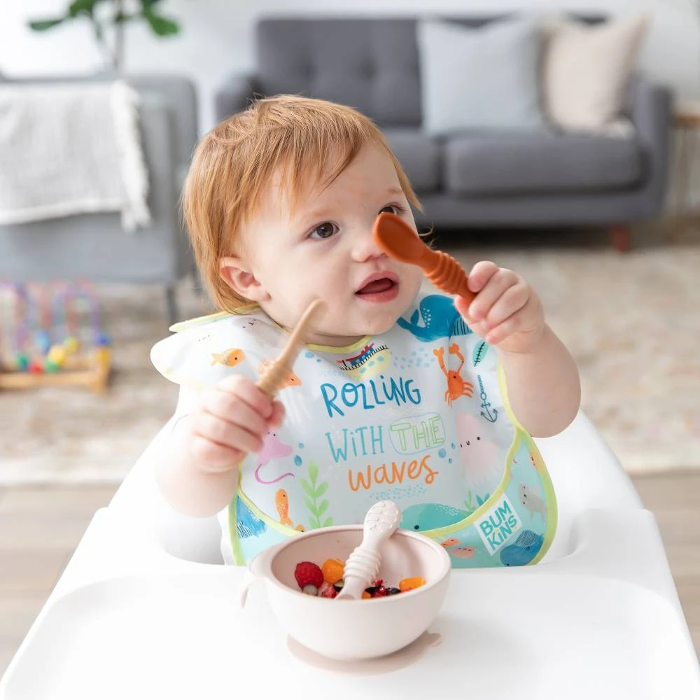 Bumkins Silicone Dipping Spoon 3pk VARIOUS COLOURS - Image 5