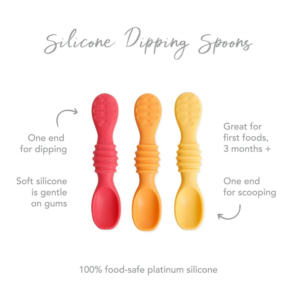 Bumkins Silicone Dipping Spoon 3pk VARIOUS COLOURS - Image 4