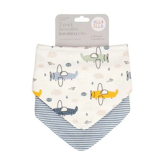Bandana Bibs 2pk VARIOUS STYLES - Image 3