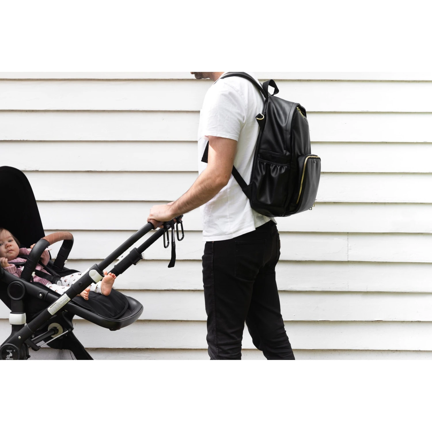 Baby Bag Backpack - Vegan Leather - Image 12