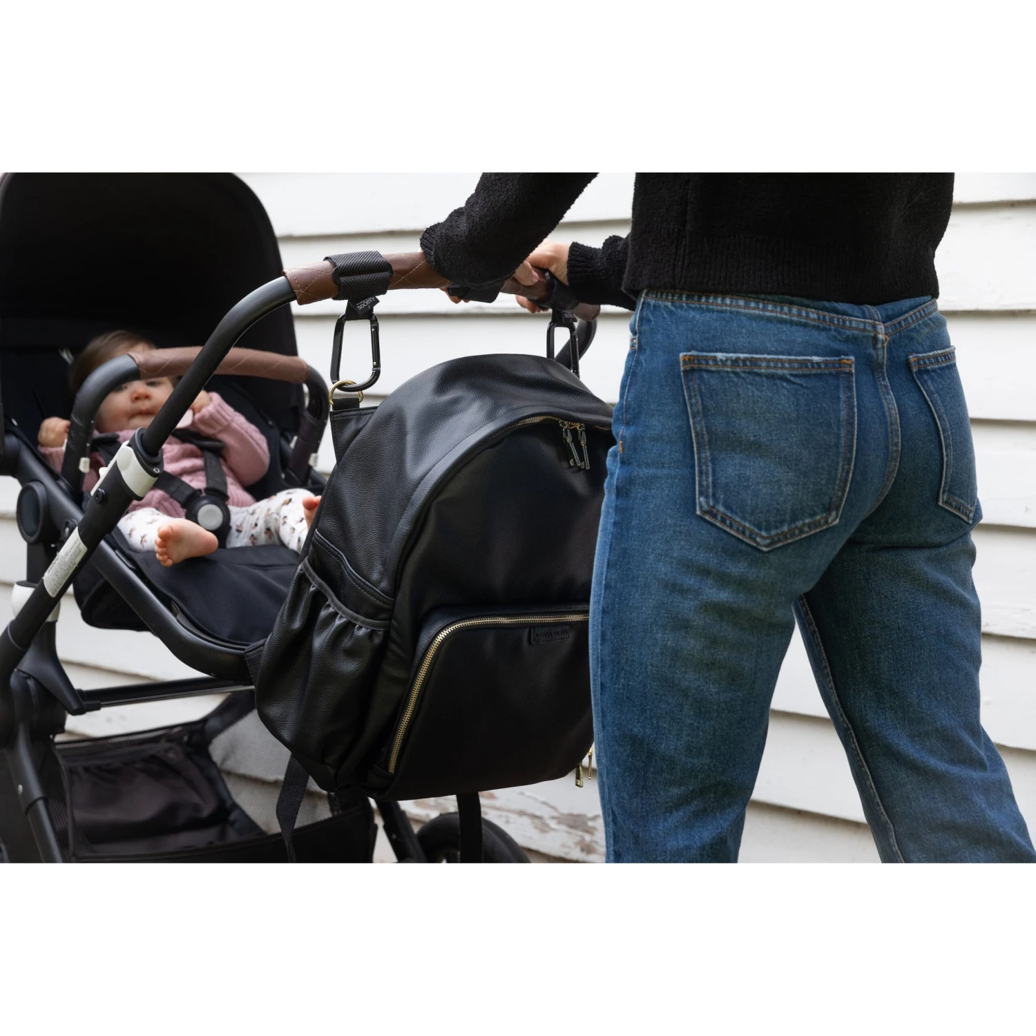 Baby Bag Backpack - Vegan Leather - Image 11