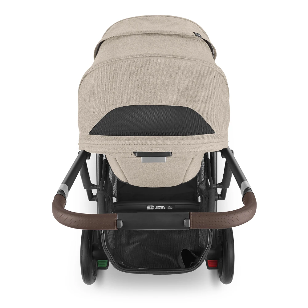 Uppababy CRUZ V2 + FREE SNUG SEAT + CUP HOLDER - Liam (Oat Melange/carbon/chestnut Leather) PRE ORDER APRIL - Image 6