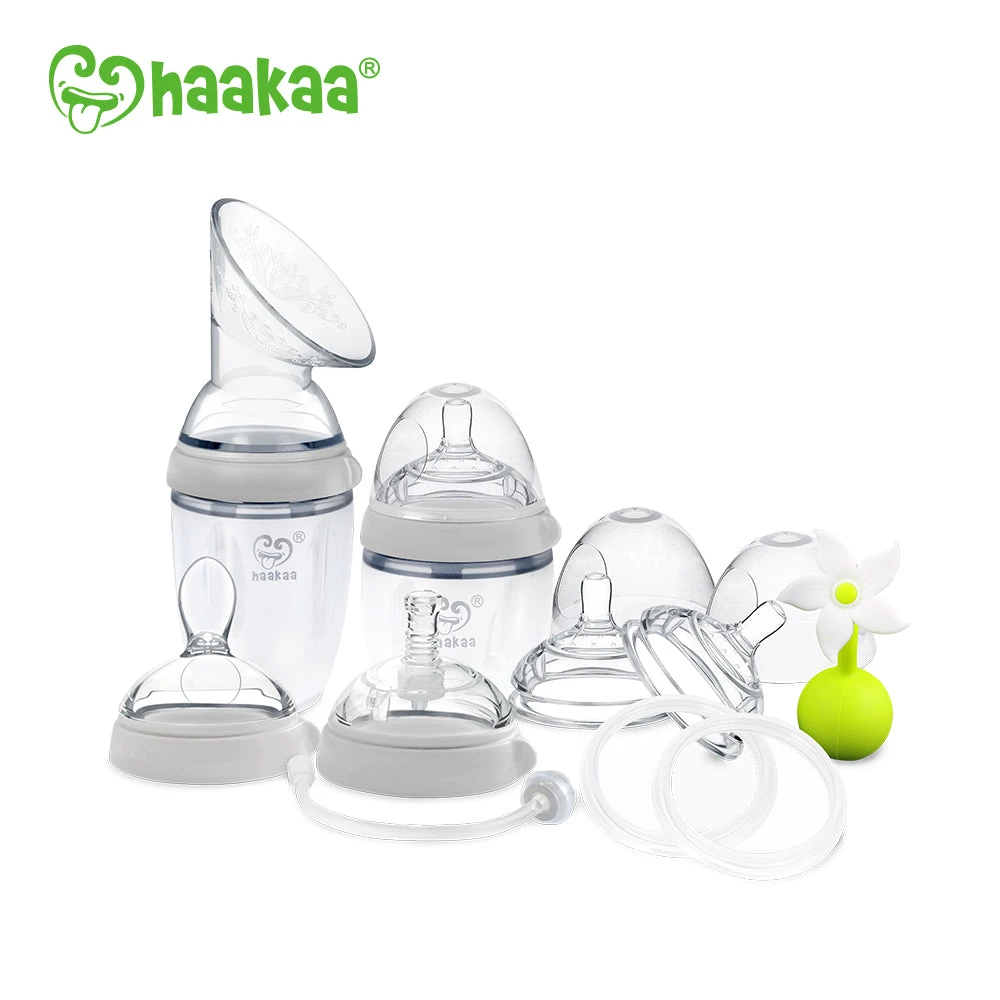 Haakaa Gen 3 Premium Pump & Bottle Pack