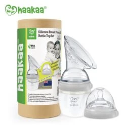 Haakaa Gen 3 Breast Pump & Bottle Top Set - 160ml