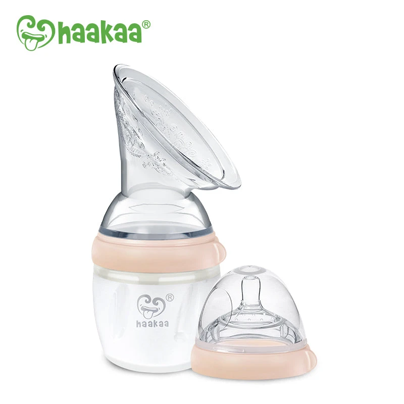 Haakaa Gen 3 Breast Pump & Bottle Top Set - 160ml - Image 4