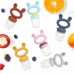 Haakaa Fresh Food Teething Feeder & Cover Set VARIOUS COLOURS