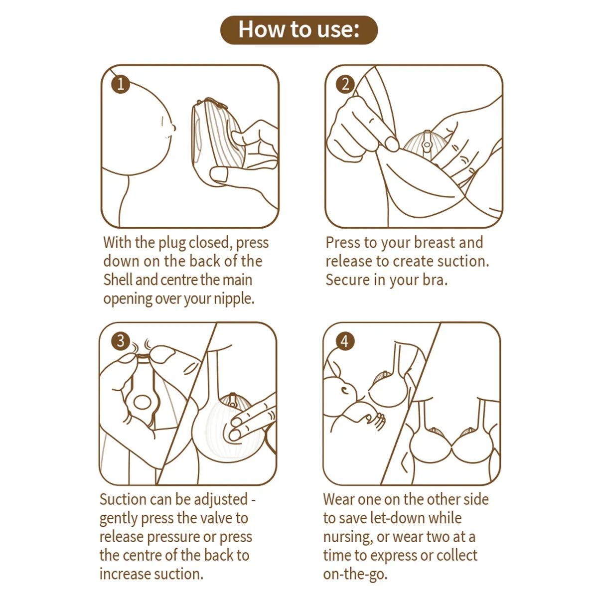 Haakaa Shell Wearable Silicone Pump- 75ml - Image 4