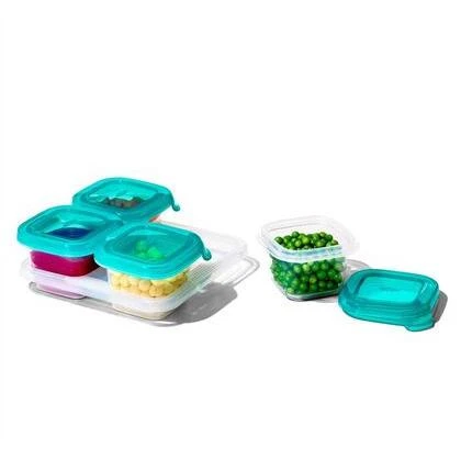 Silicone Baby Blocks - Teal VARIOUS SIZES - Image 8