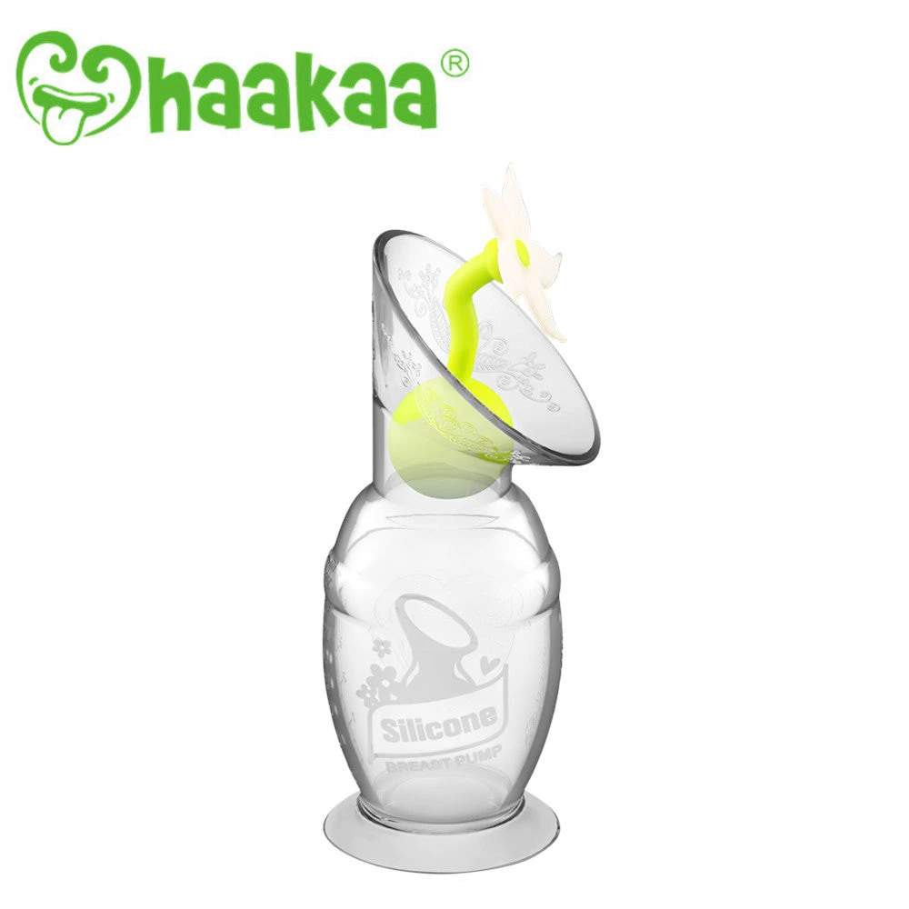 Haakaa Silicone Breast Pump Flower Stopper - White - Image 3