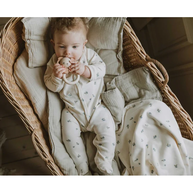 Blueberry Jersey Baby Blanket - Image 3