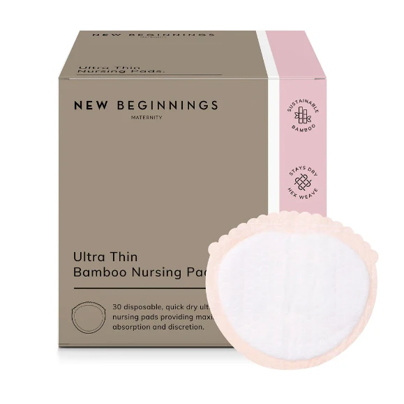 Ultra-Thin Bamboo Nursing Pads (30 Pack)
