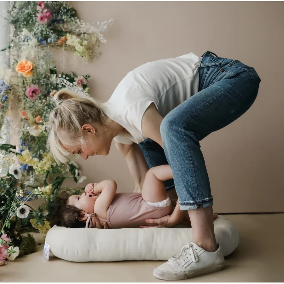 Organic Bare Infant Lounger - Bluebell - Image 8