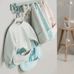 Done By Deer Sleeved Pocket Bib VARIOUS COLOURS