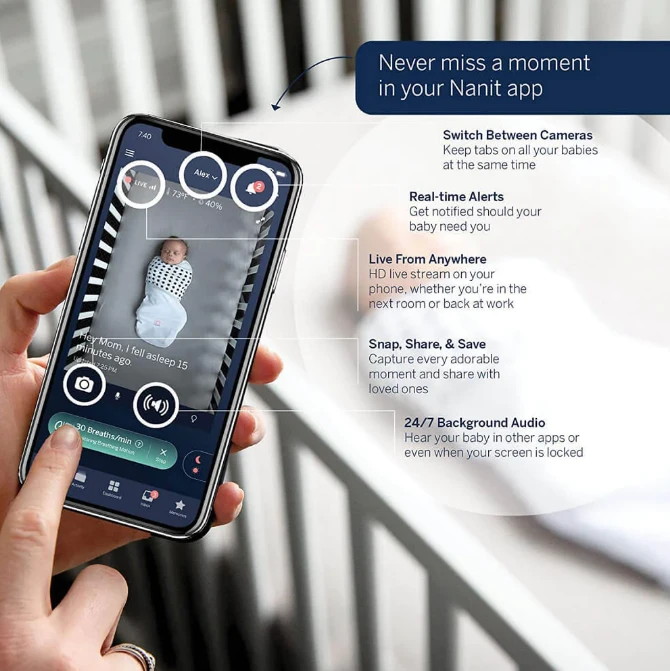 Nanit Pro Camera Complete Monitoring System - Image 7