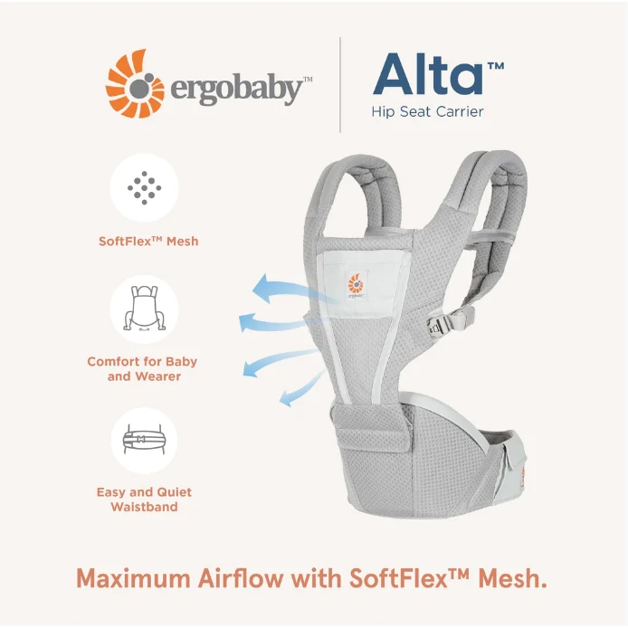 Ergobaby Alta Hipseat Carrier VARIOUS COLOUR - Image 6