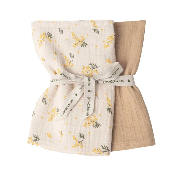 Muslin Small Blankets Set Of 2 VARIOUS COLOURS - Image 3