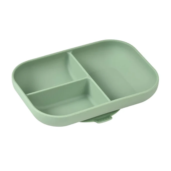 Beaba Silicone Suction Divided Plate VARIOUS COLOURS