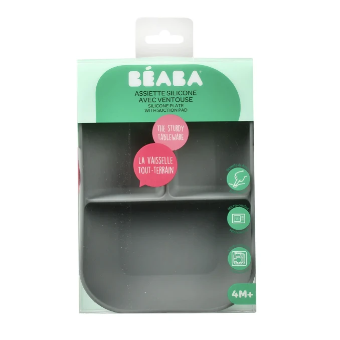 Beaba Silicone Suction Divided Plate VARIOUS COLOURS - Image 6