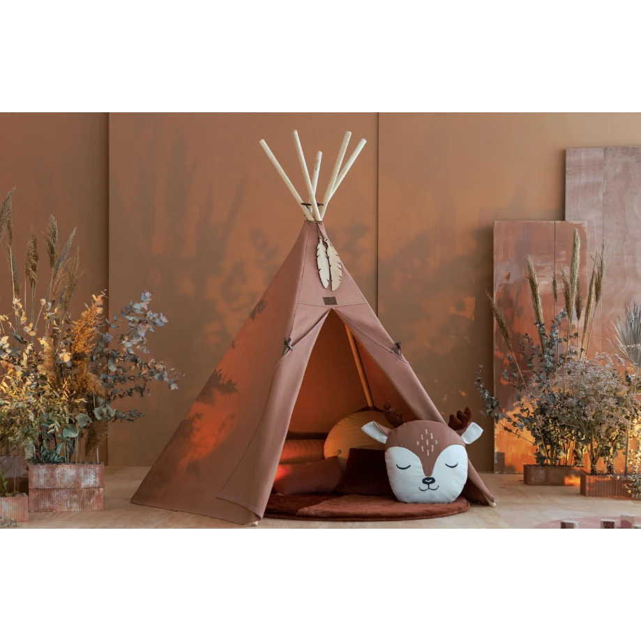 Deer Cushion - Sienna Brown - Image 2