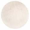 Fluffy Round Playmat - Taupe Stripes/ Natural