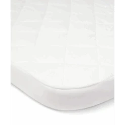 Mamas & Papas Lua Bedside Bassinet Mattress Protector - White
