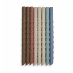 Nuuroo Ada Silicone Straw 8 Pack - Color Mix