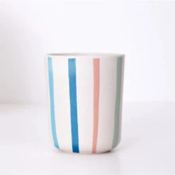 Meri-Meri Bright Stripe Reusable Bamboo Cups