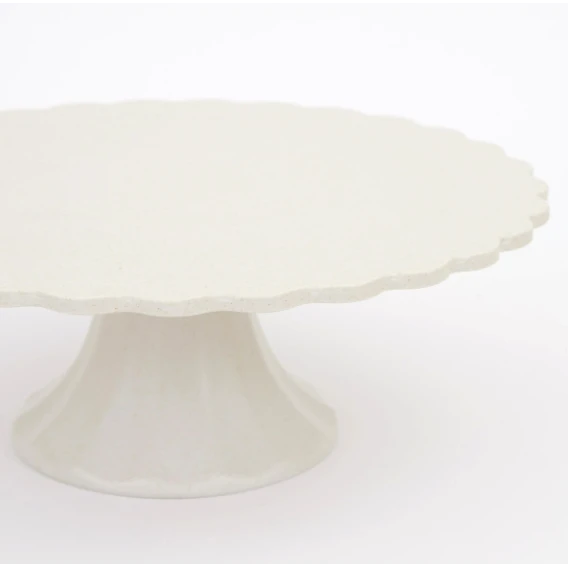 Meri-Meri Small Reusable Bamboo Cake Stand - Cream - Image 2