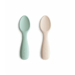Mushie Toddler Starter Spoons 2 Pack VARIOUS COLOURS