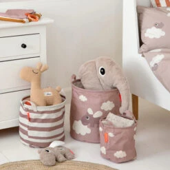 Done By Deer Storage Basket Set 3 Pcs - Happy Clouds VARIOUS COLOURS