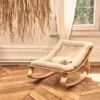 Levo Baby Rocker - Fur Milk
