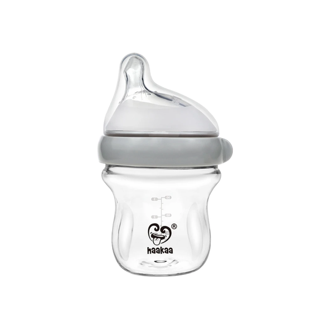 Haakaa Glass Baby Bottle VARIOUS COLOURS - Image 2