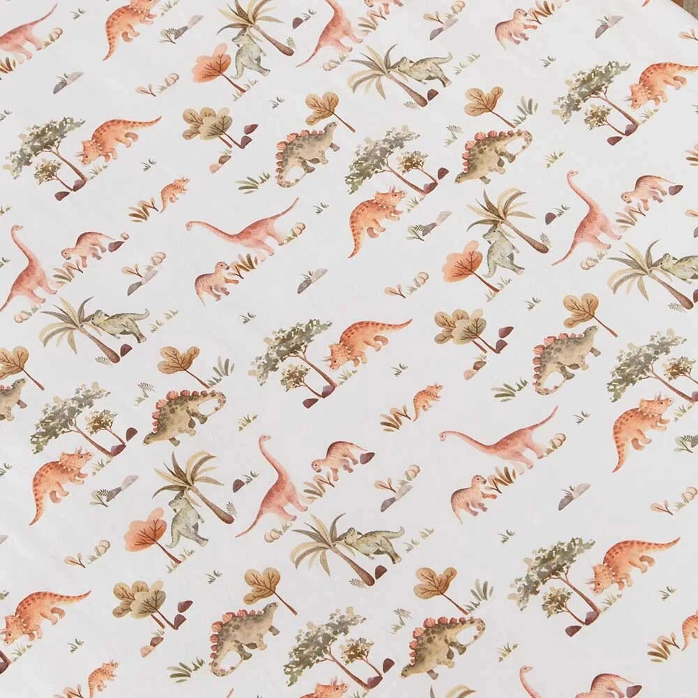 Fitted Cot Sheet - Dino - Image 3
