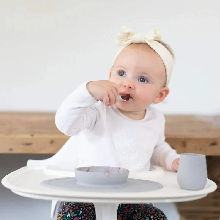 Ezpz Tiny First Food Set - Pewter - Image 3