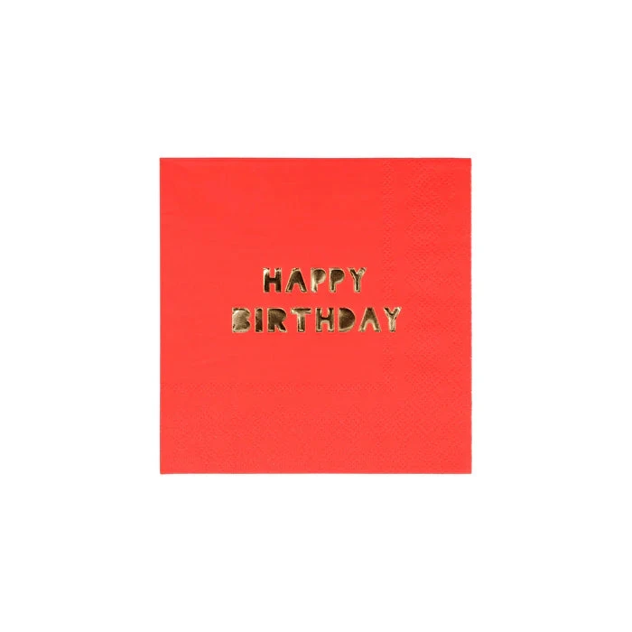 Meri-Meri Happy Birthday Small Napkins - Image 8