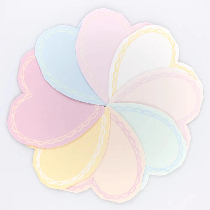 Meri-Meri Pastel Heart Small Napkins - Image 2